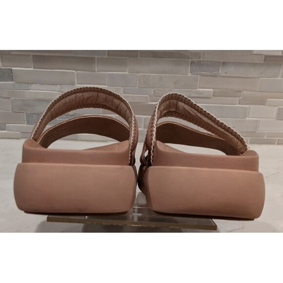 Women's OluKai PAE 2-Strap Leather Platform Sandals in Soft Pink Size 9 - Picture 9 of 13